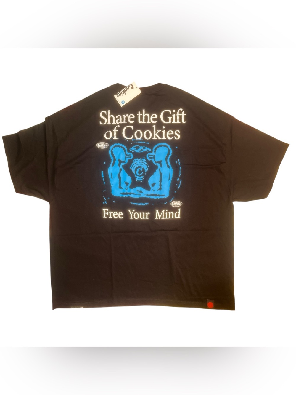 Sz 4xlarge Share the Gift of Cookies Graphic Tee - Black & Blue